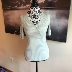 Antonio Melani braided blue cutout top